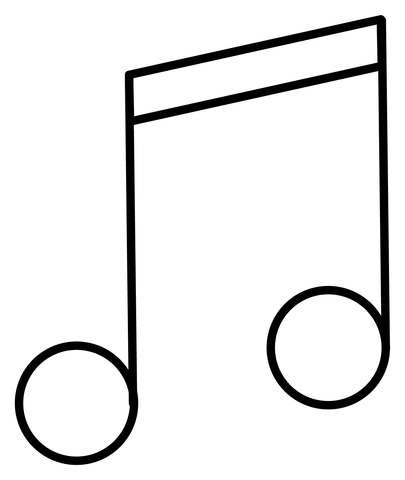 Musical note emoji coloring page free printable coloring pages
