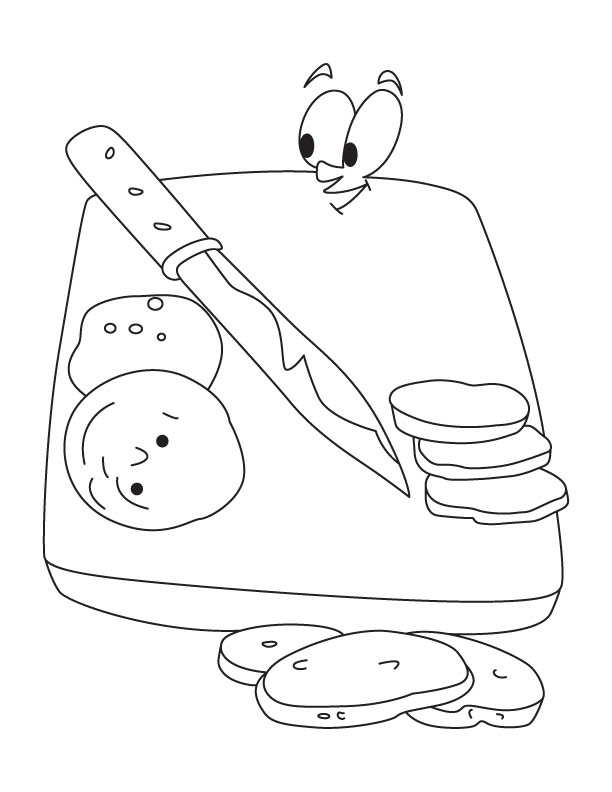 Cutting board and knife coloring page download free cutting board and knife coloring page for kids best coloring pages