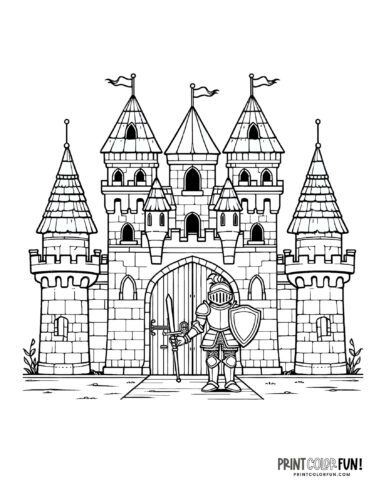 Fun castle clipart coloring pages inspiration creative projects for curious kids at