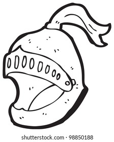 Cartoon knights helmet stock vector royalty free