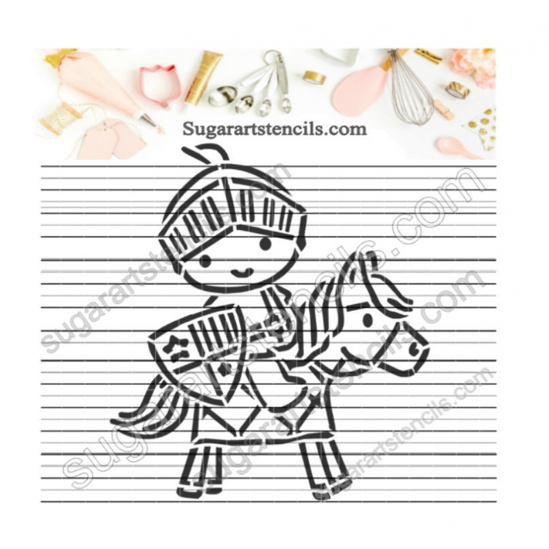 Knight pyo cookie stencil dragon hunter av