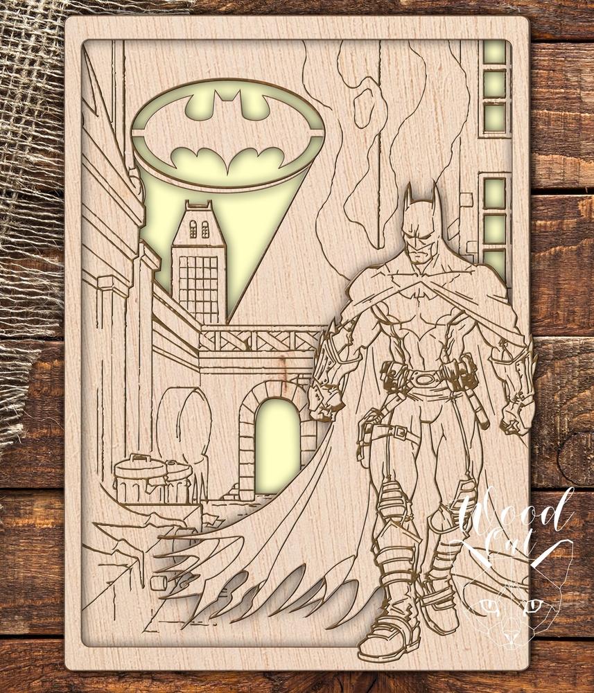 Laser cut dark knight batman template free vector cdr download