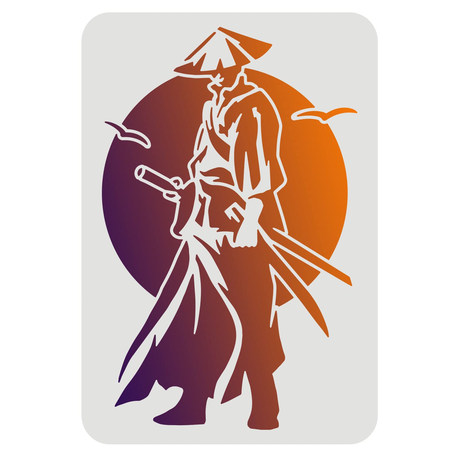 Fingerinspire chinese swordsman stencil samurai stencil xcm china heroes drawing stencil reusable china ancient knight stencil paladin warrior stencil for painting on wood fabric paper wall everything else