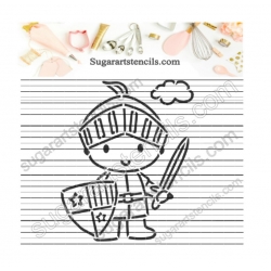 Knight pyo cookie stencil av