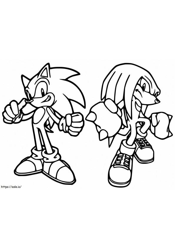 Knuckles coloring pages coloring pages
