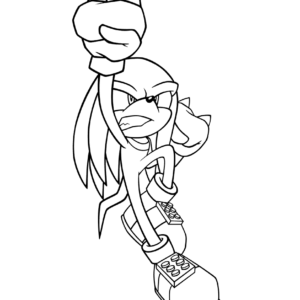 Knuckles coloring pages printable for free download