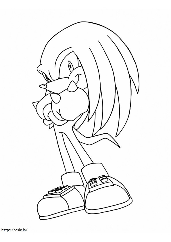 Knuckles coloring pages coloring pages