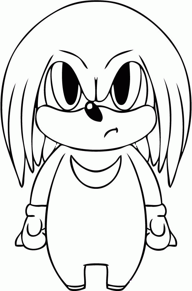 Knuckles coloring pages