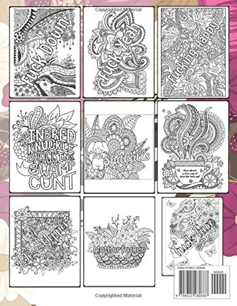 Oh shit fuck down swear words coloring pages for adults for anger away book house the universal books