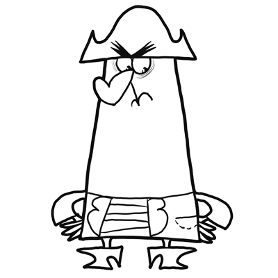 How to draw knuckles from flapjack with step by step drawing tutorial