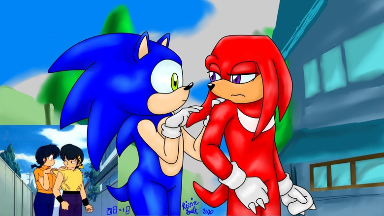 Ranma sonic coloring page