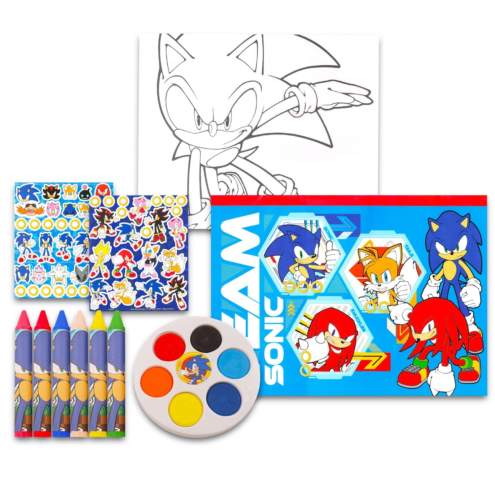 Sonic the hedgehog drawing and painting set for boys