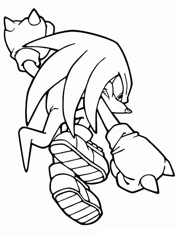 Knuckles the echidna malvorlagen