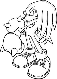 Knuckles coloring pages eas coloring pages online coloring pages online coloring