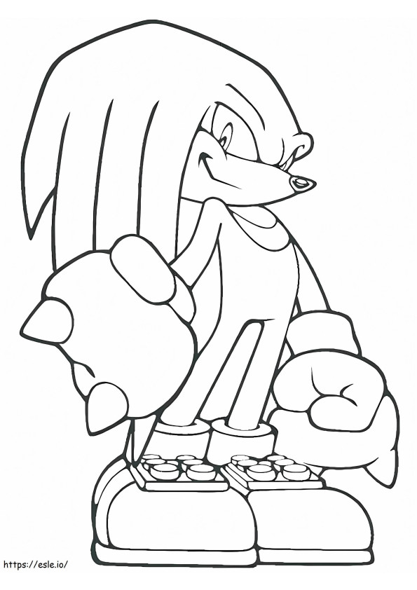 Knuckles coloring pages coloring pages