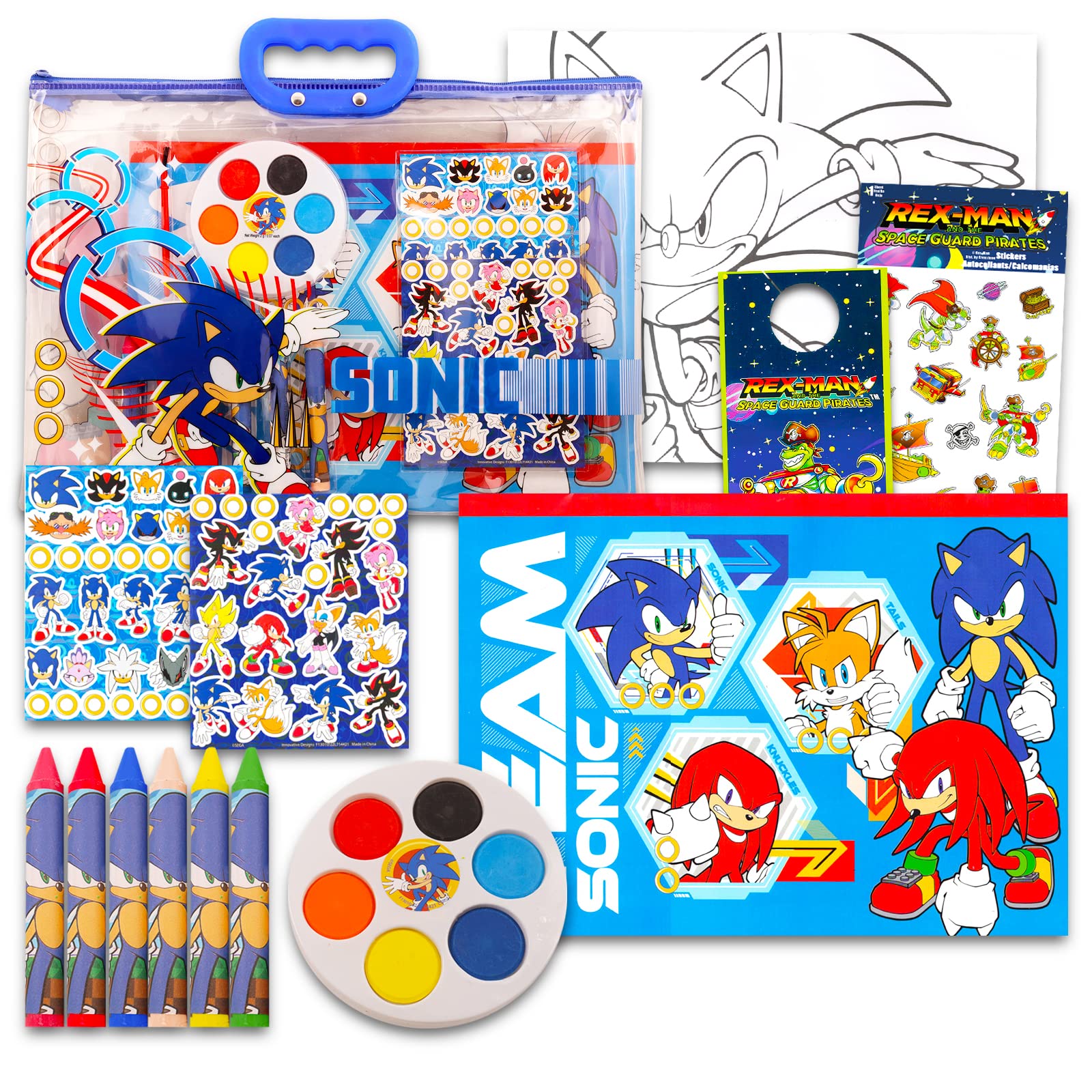Game party sonic the hedgehog drawing and painting set for boys