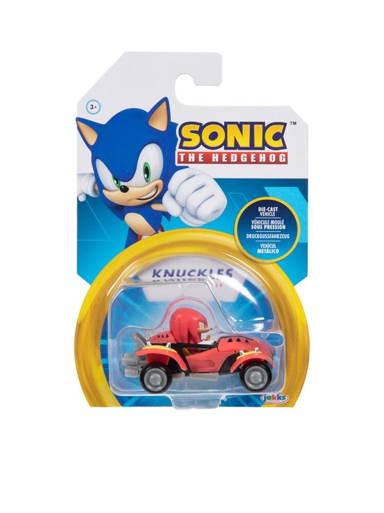 Off on sonic e hedgehog diecast vehicle knuckles red