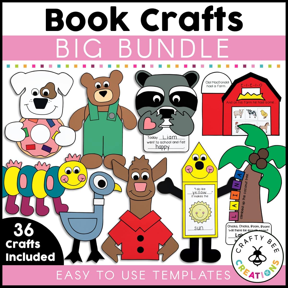 Book crafts craft bundle