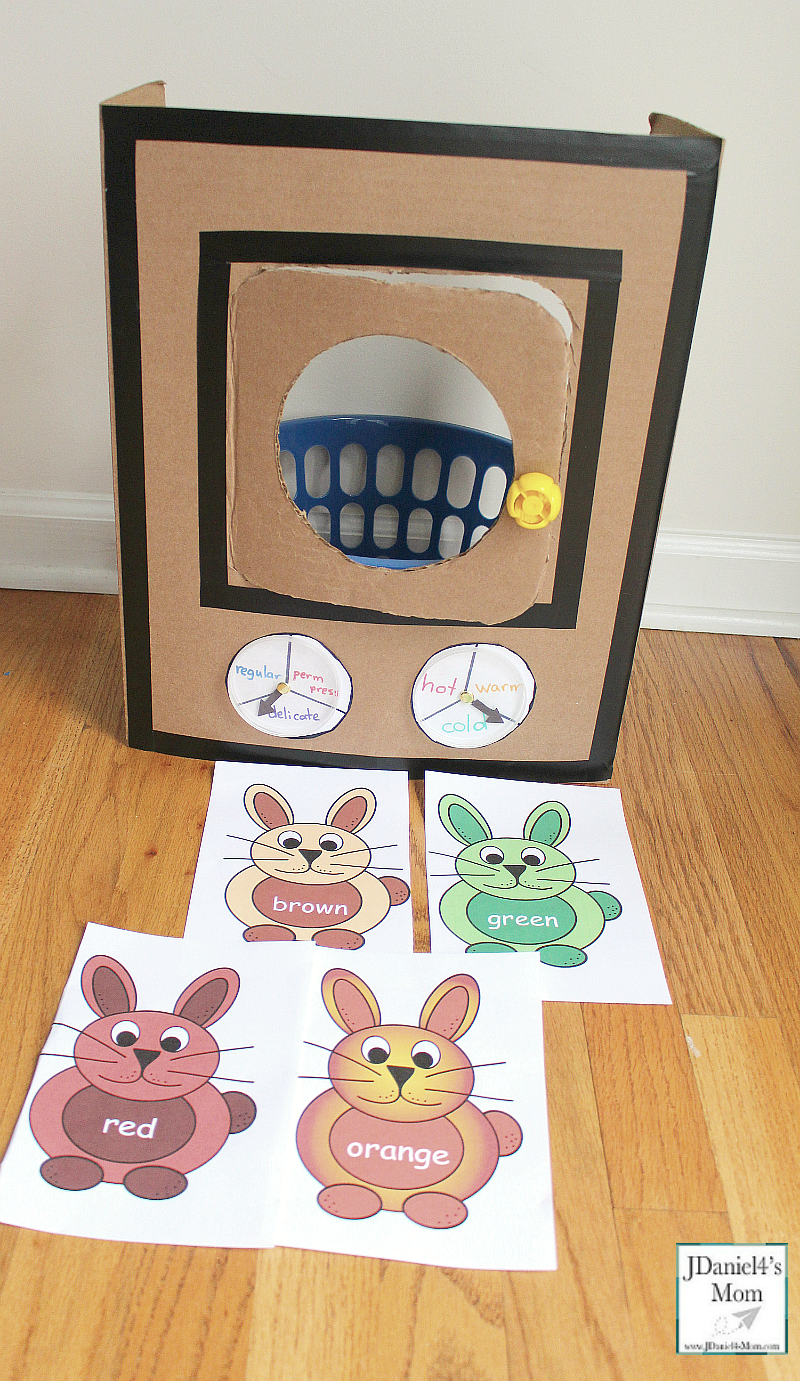 Knuffle bunny color exploration activity