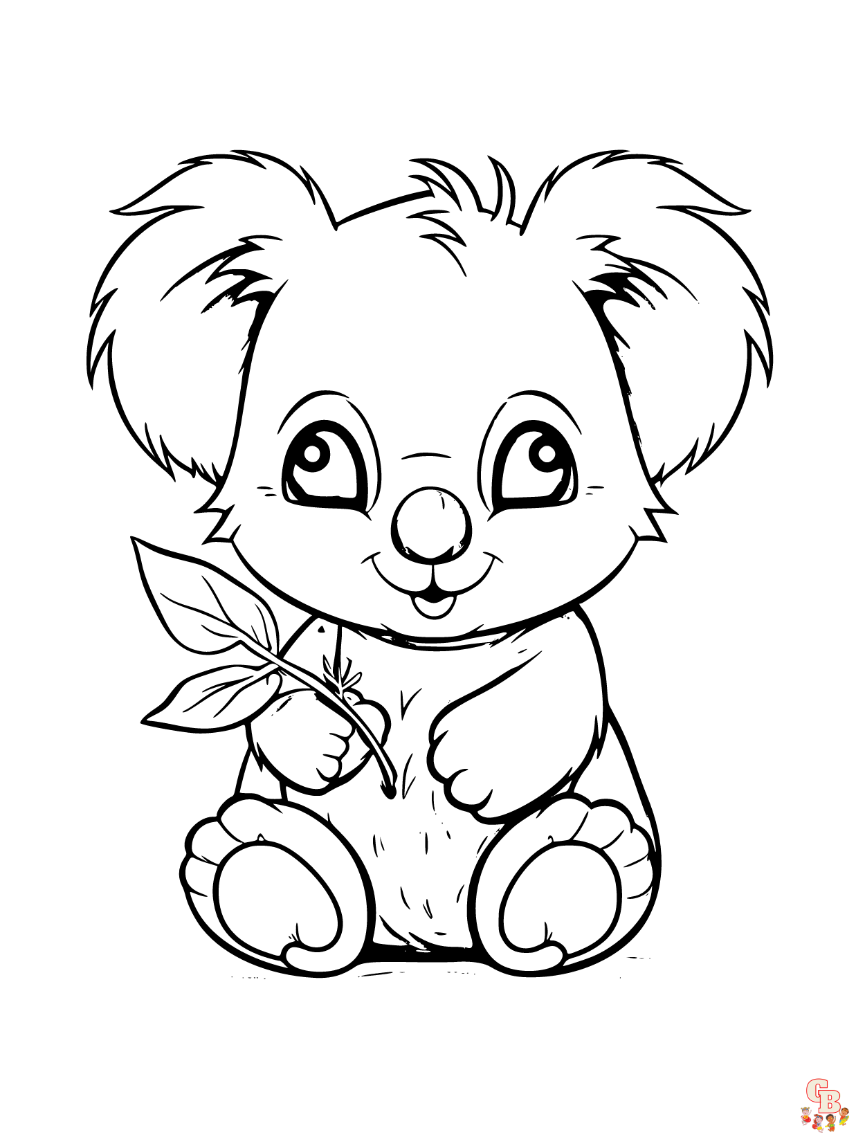 Free printable koala coloring pages