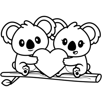 Koala coloring pages