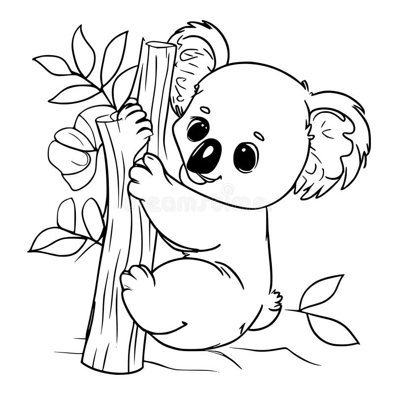 Koala bear coloring pages stock illustrations â koala bear coloring pages stock illustrations vectors clipart