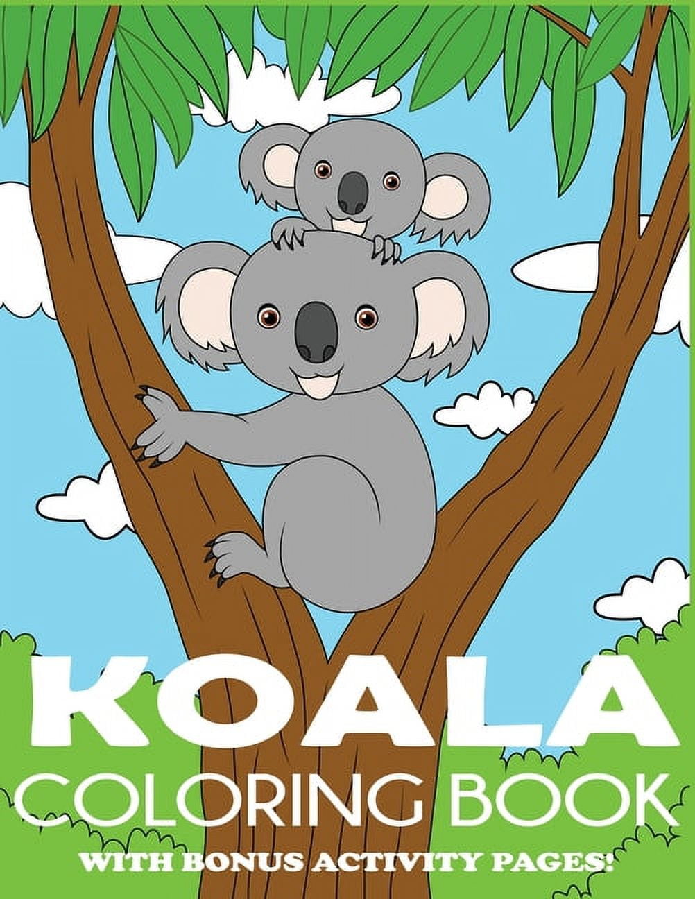 Koala coloring book paperback