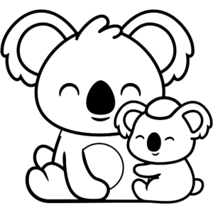 Koala coloring pages printable for free download