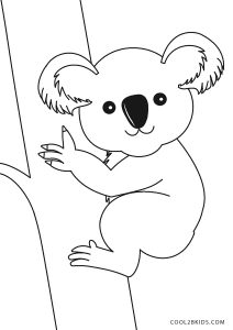 Free printable koala coloring pages for kids