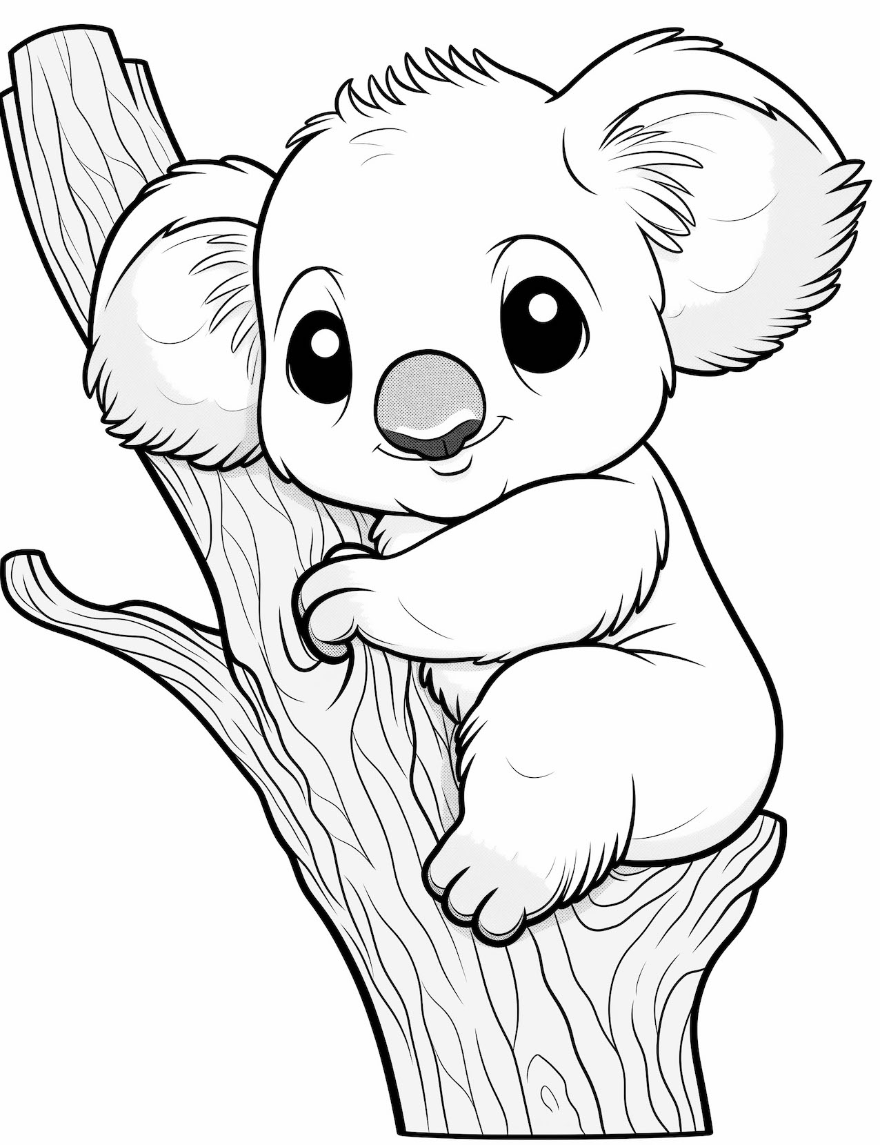 Adorable koala coloring pages for kids and adults