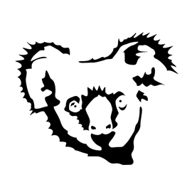 Koala stencil free stencil gallery