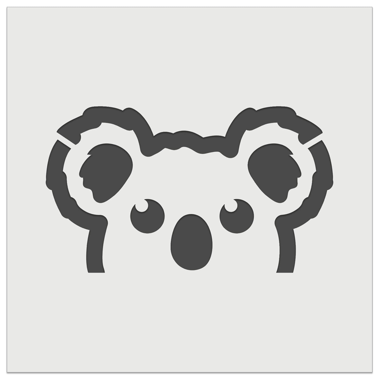 Peeking koala wall cookie diy craft reusable stencil