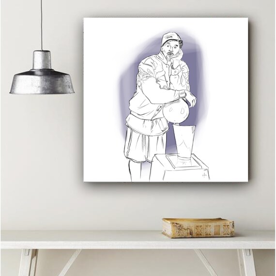 Kobe bryant color and chill coloring artdigitalinstant download