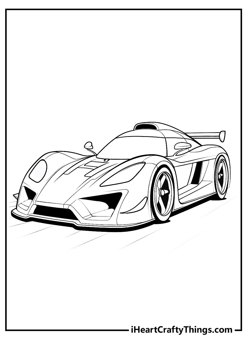 Race car coloring pages free printables