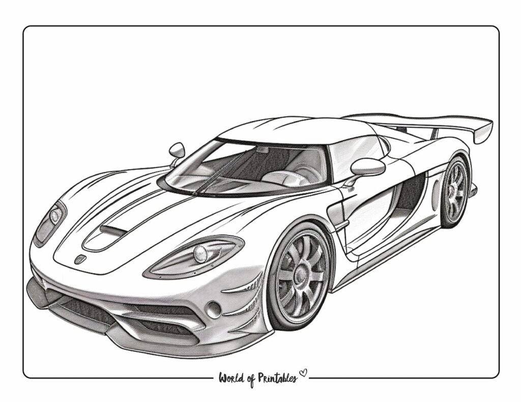 Car coloring pages
