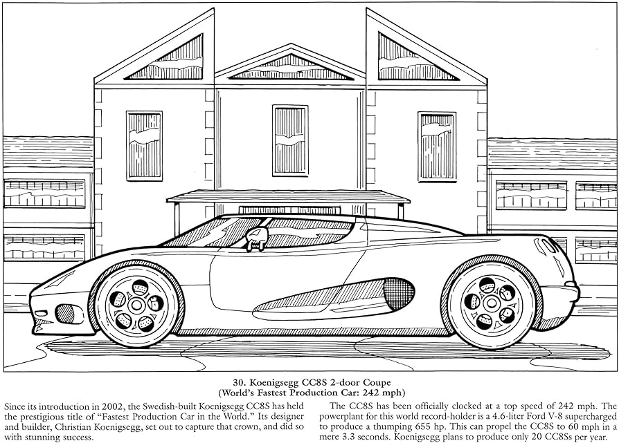 Luxury cars loring book dover history loring book lafontaine bruce books