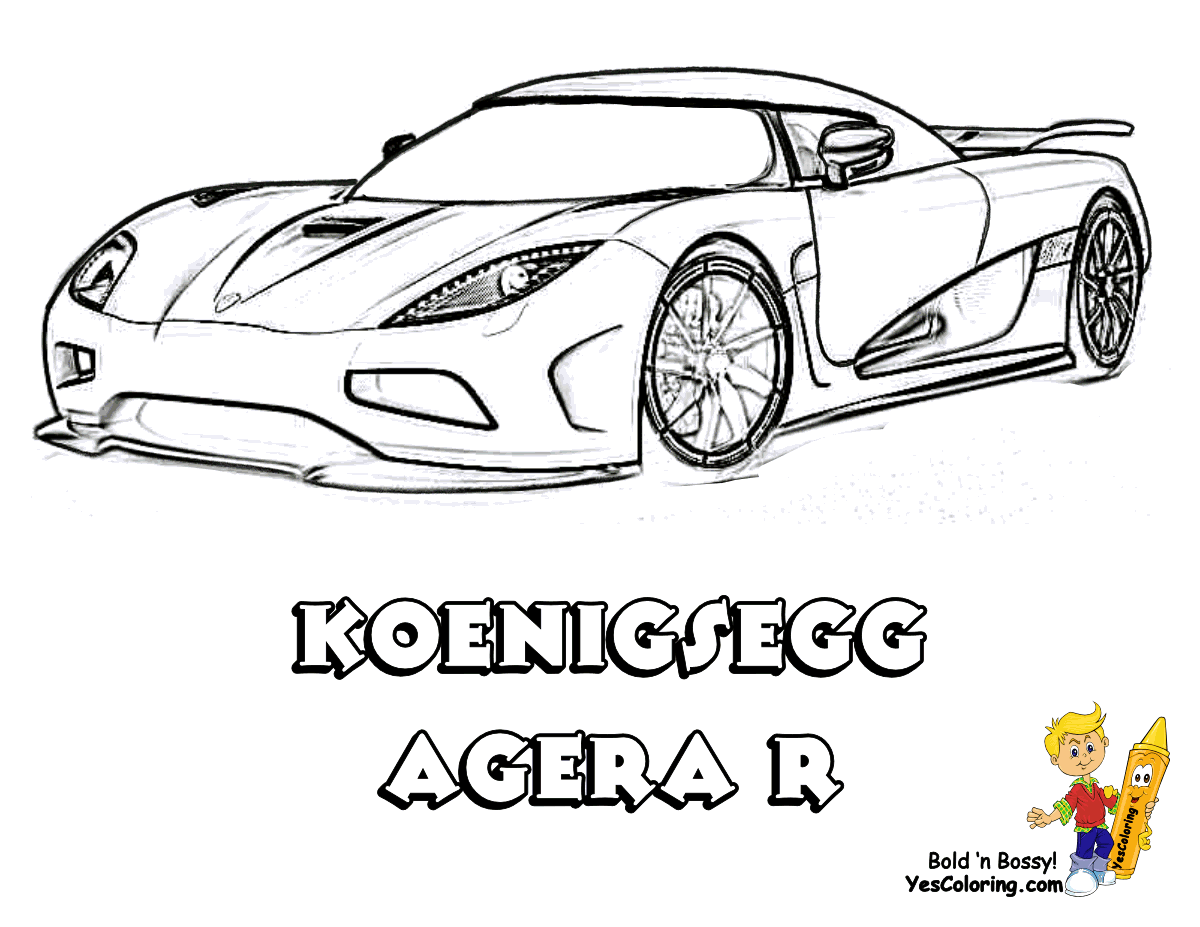 Cool koenigsegg ccs car coloring picture free printable cars cars gallery â new cars pictures race car coloring pages koenigsegg cars coloring pages