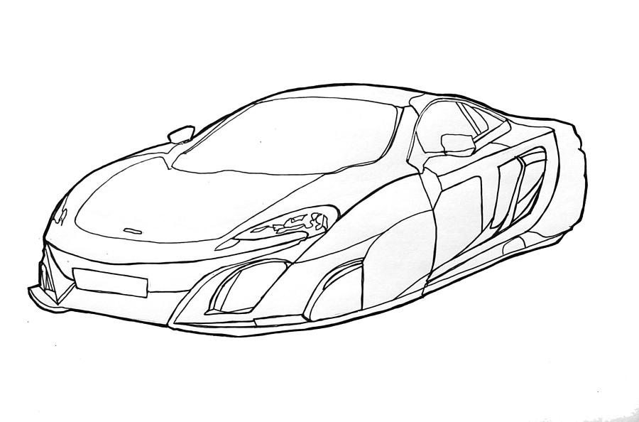 Koenigsegg ccxr drawing by nate petterson