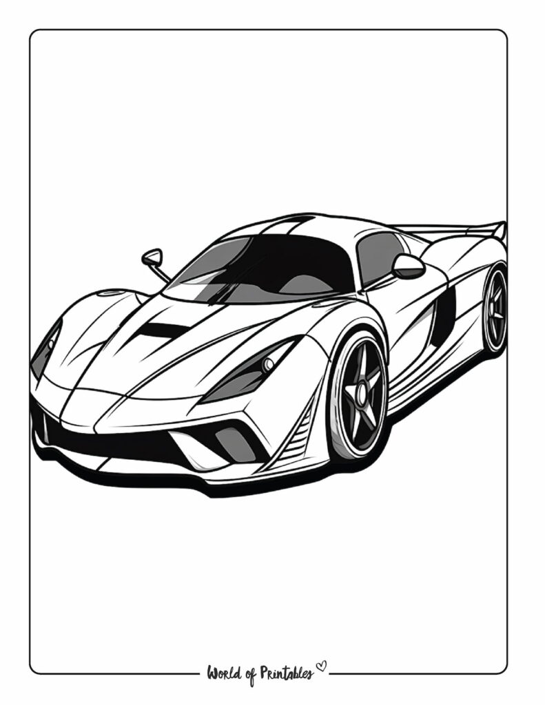 Car coloring pages