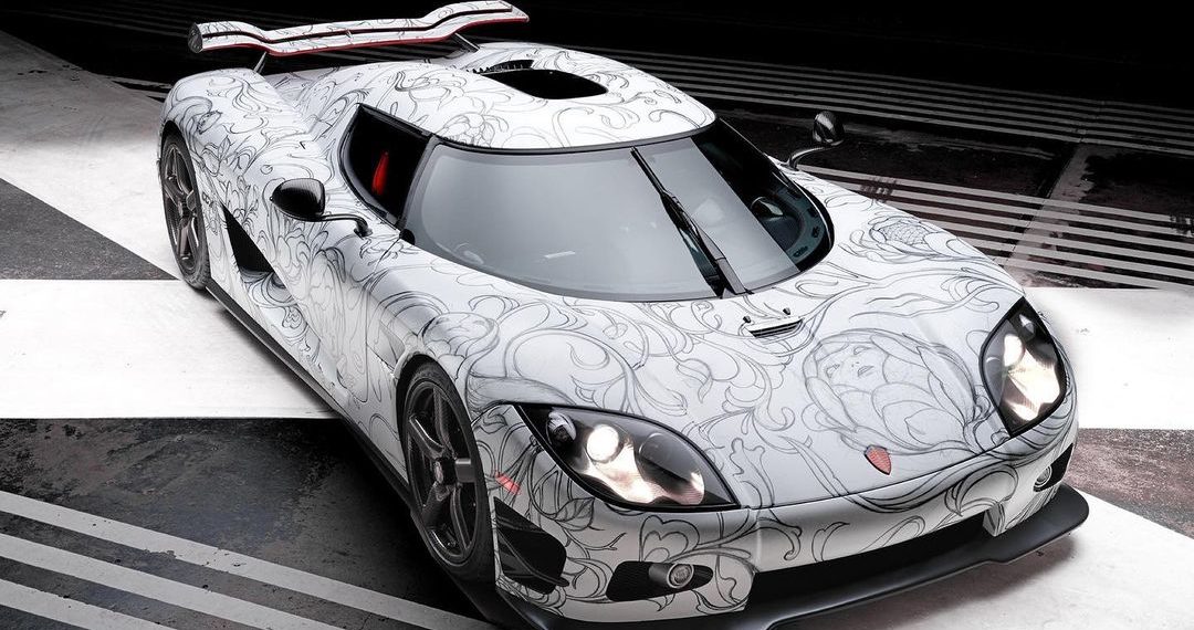 Koenigsegg ccx turned into the worlds fastest coloring books by james jean
