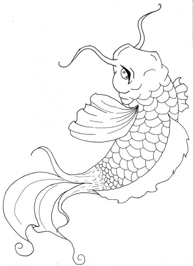 Japanese koi fish coloring pages fish coloring page koi fish colors koi fish drawing