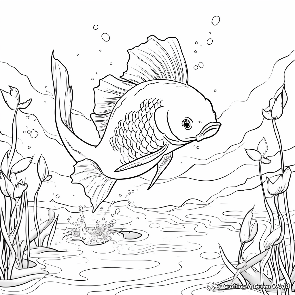 Adult koi coloring pages