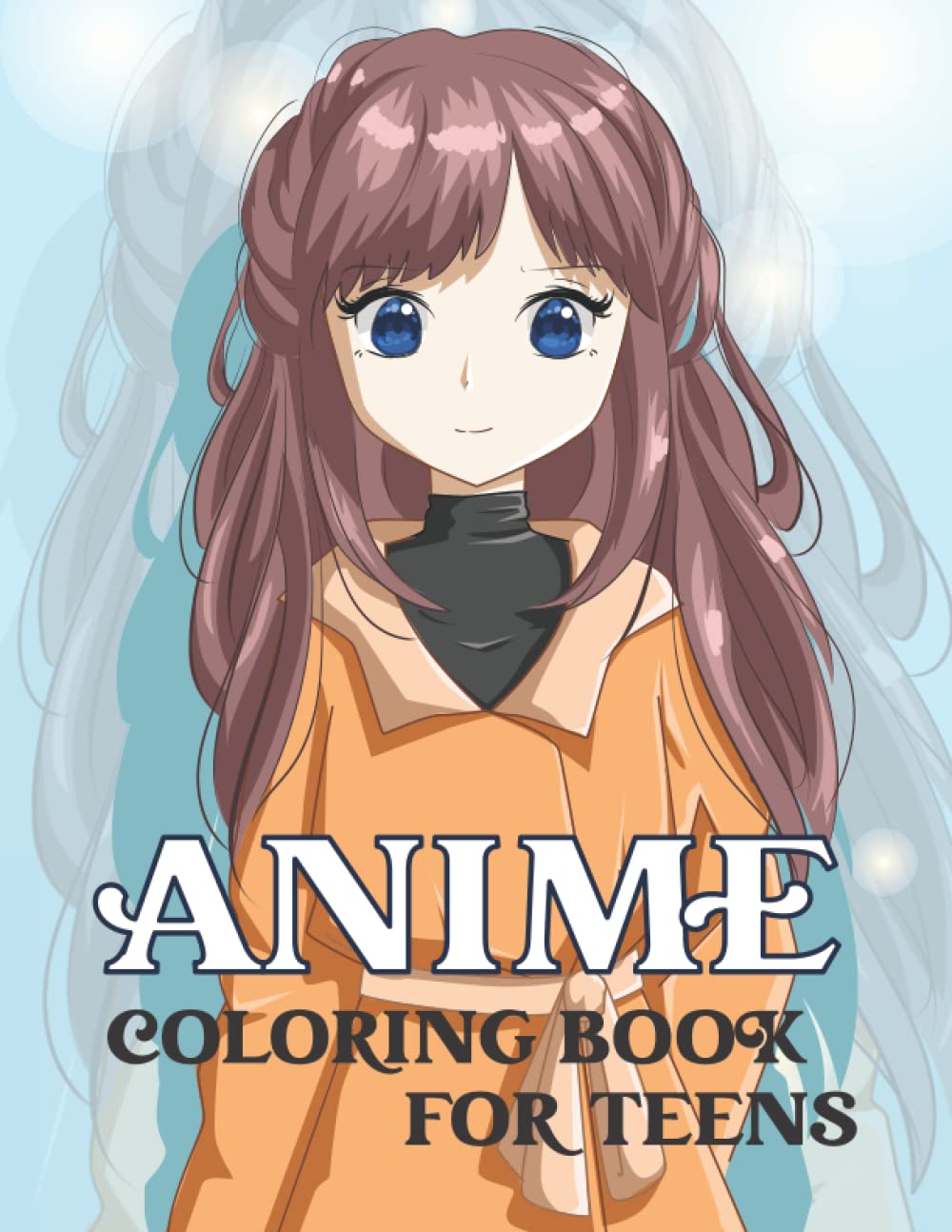 Anime coloring book for teens beautiful japanese anime fashion coloring pages for teens and kids by koko heart