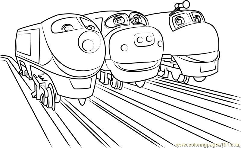 Wilson brewster and koko coloring page for kids