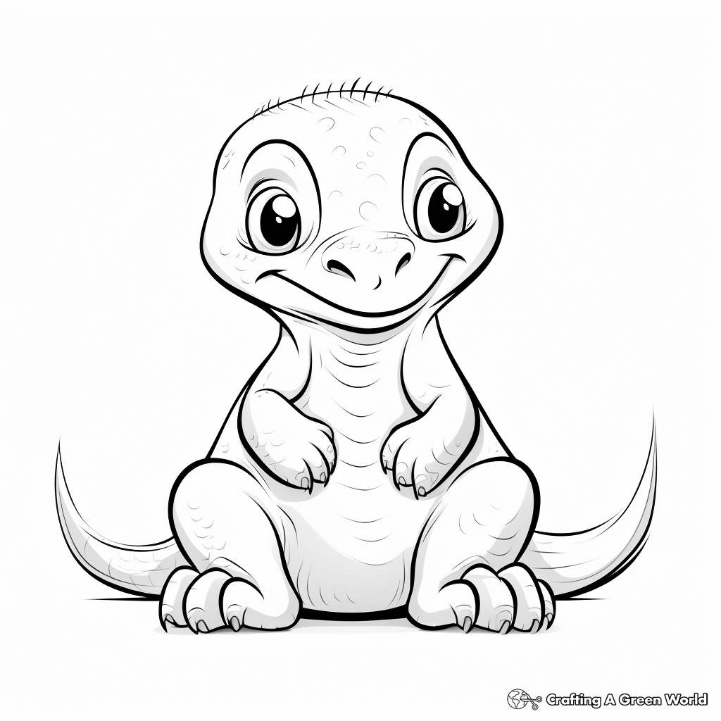 Komodo dragon coloring pages