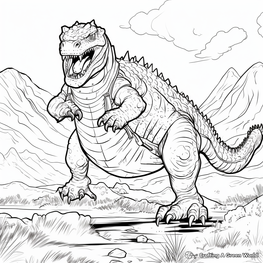 Komodo dragon coloring pages