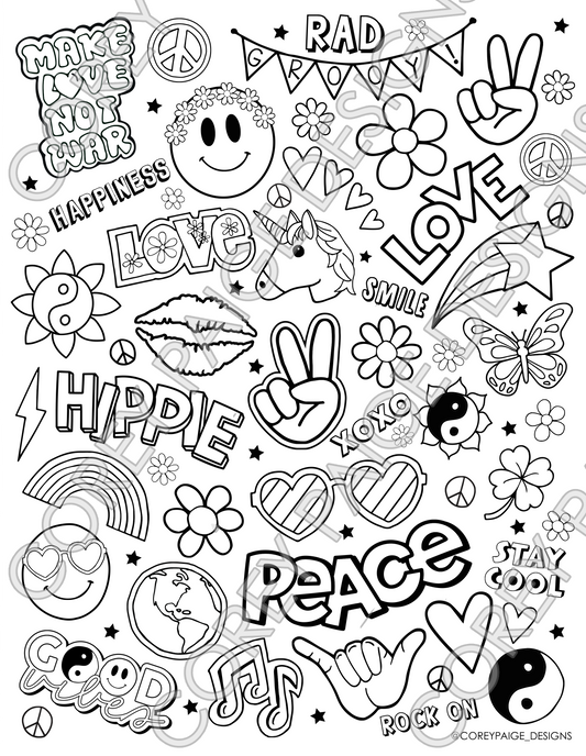 Emoji coloring sheet â