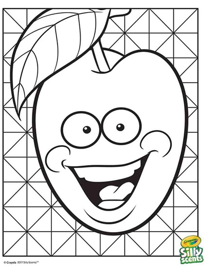 Silly scents cherry coloring page