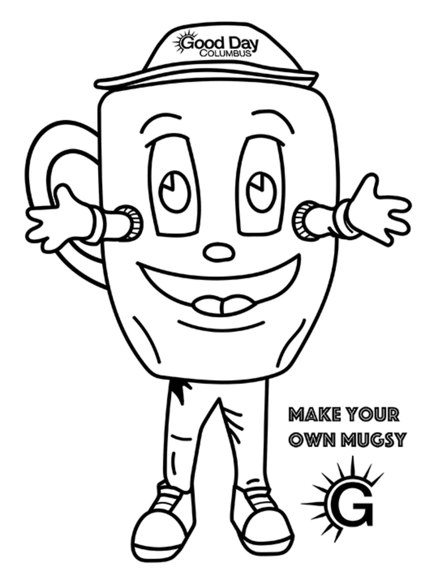 Color your own mugsy from good day columbus wsyx
