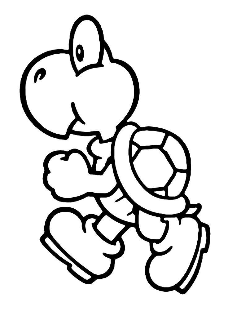 Pin on koopa troopa coloring pages